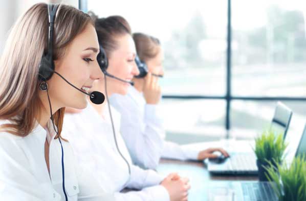 Customers calling contact centre