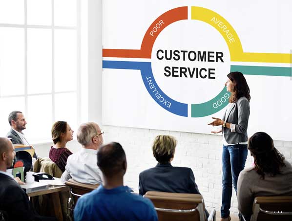 Customer service training session
