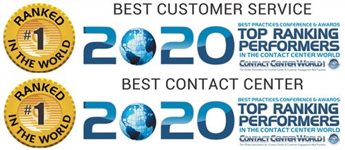 VeriCall - Best in World awards from Contact Centre World