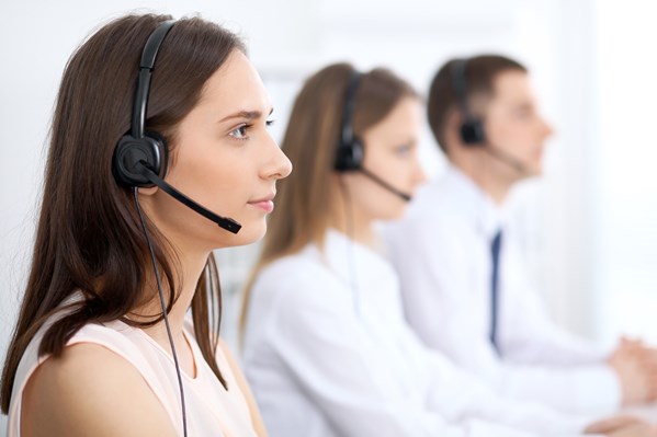 Call centre support team
