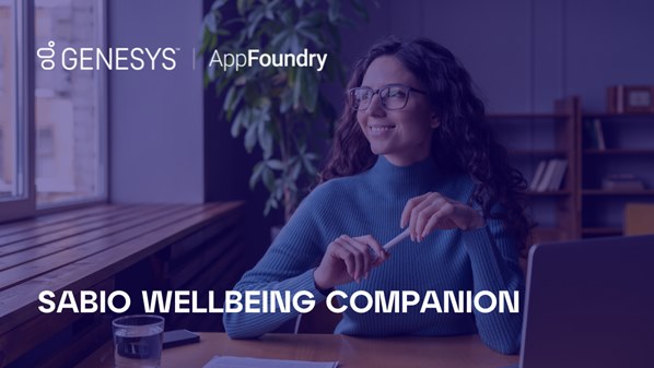 Sabio's Wellbeing Companion app