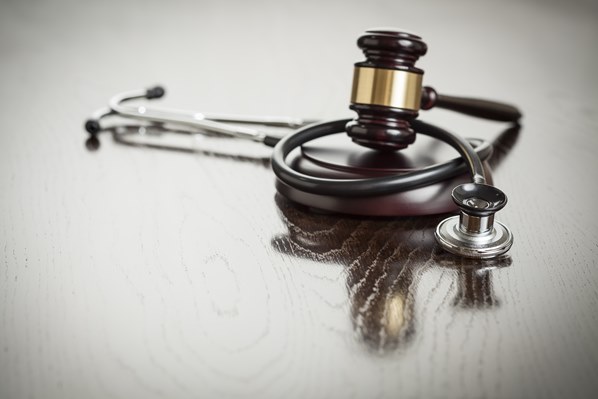 Gavel and stethoscope