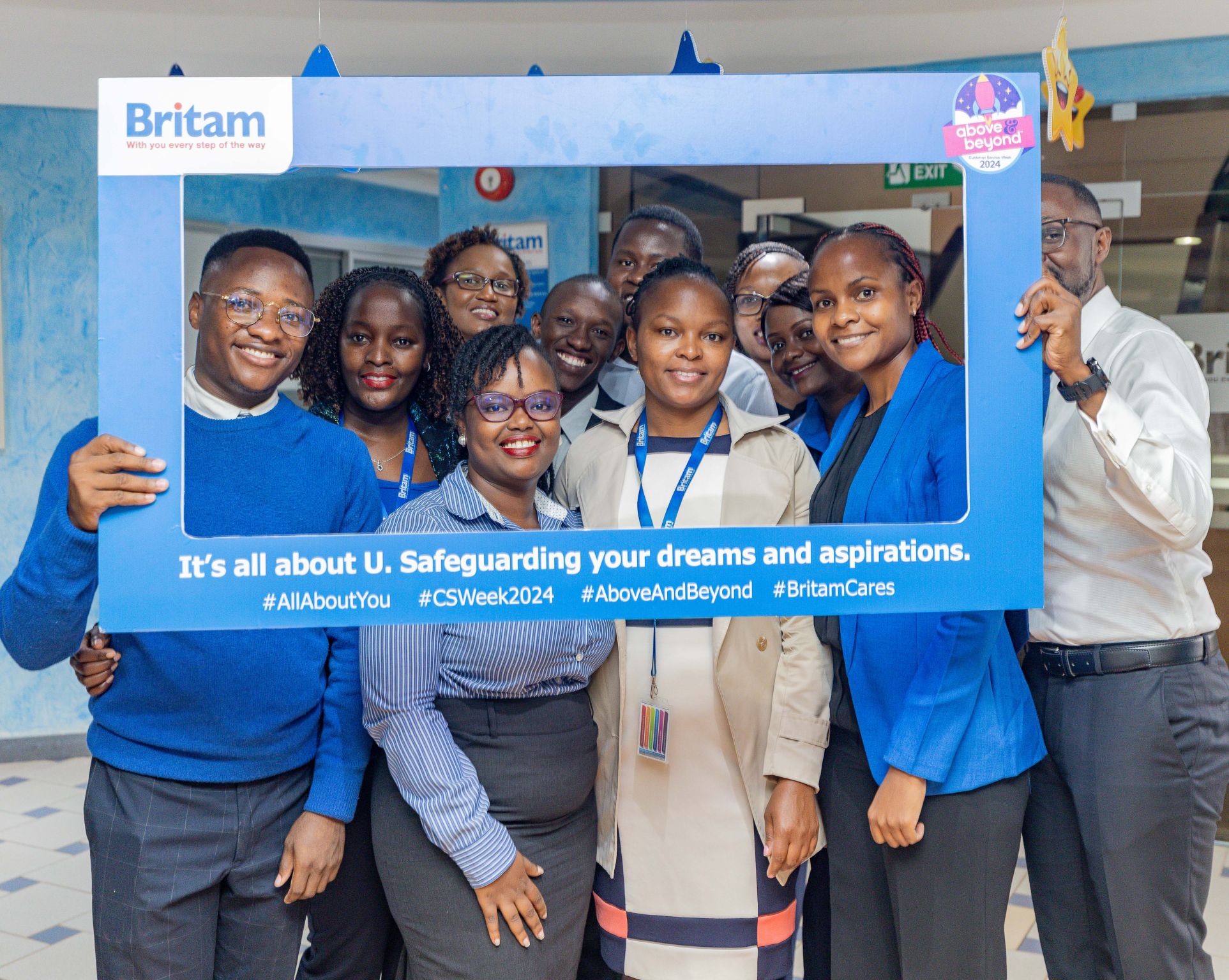 Britam's customer service team celebrate Customer Service Week