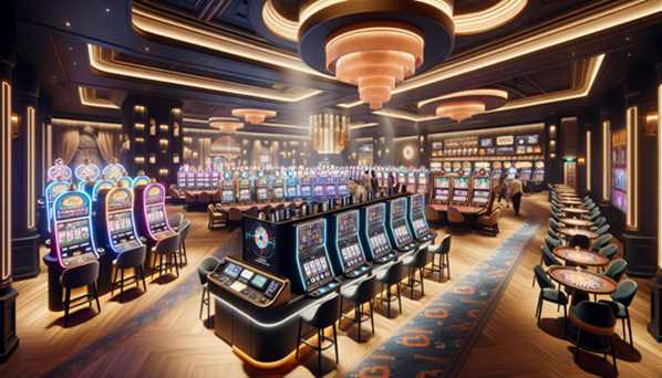 Gaming machines in casino