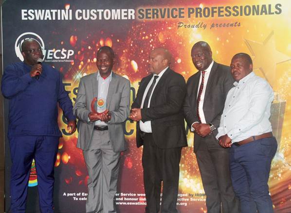 Security officer Musa Dlamini at the Customer Service Excellence Awards