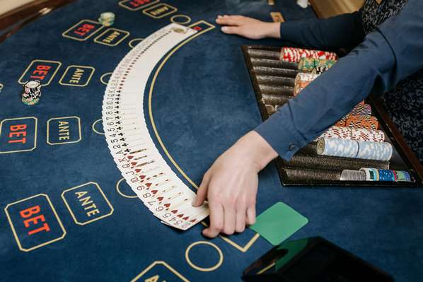 Table with deck of cards