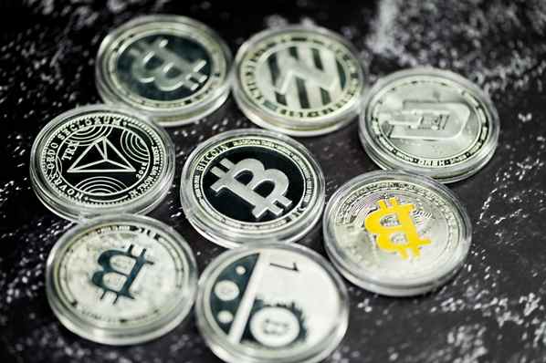 A collection of bitcoins