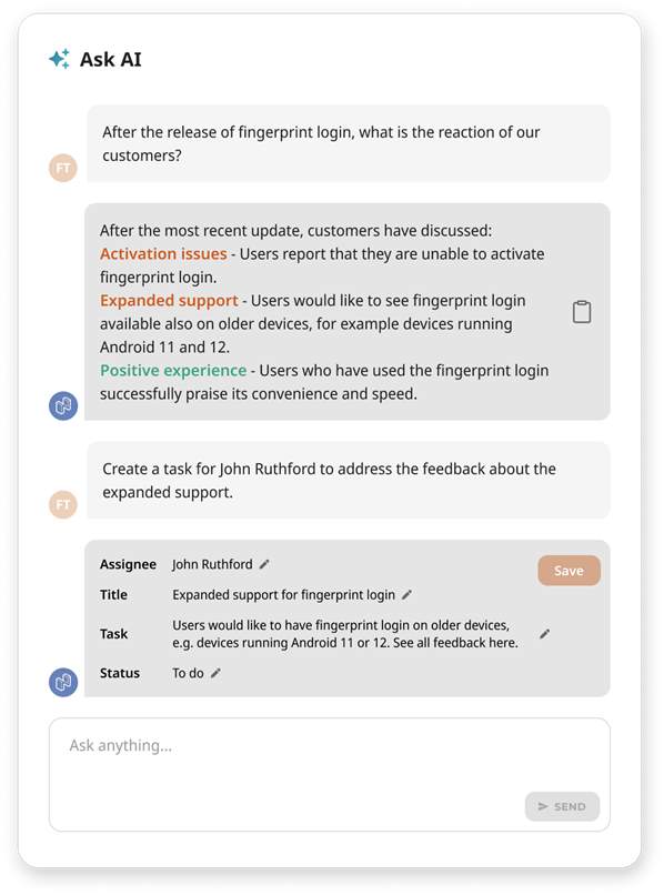 Netigate AI screen