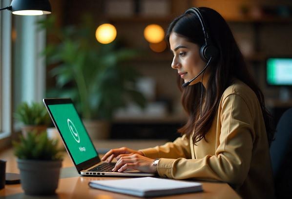 Customer support agent using WhatsApp