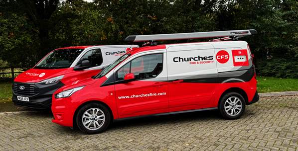 Churches Fire and Security Vans