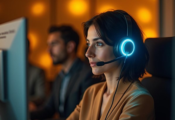 Tech-human hybrid contact center agent