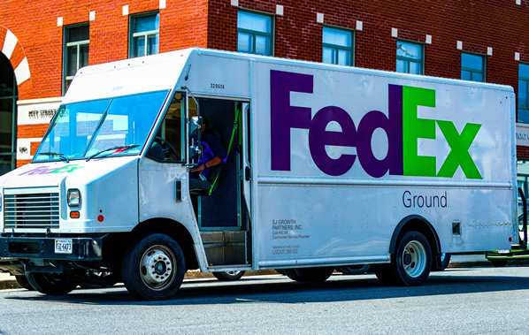 FedEx delivery truck