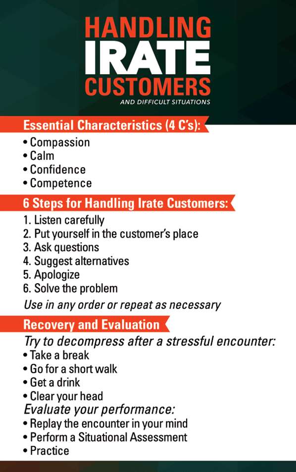 Handling irate customers tips guide