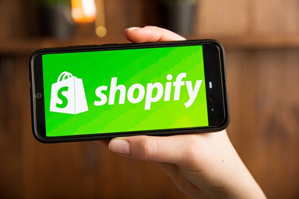 Shopify on a mobile phone