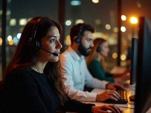 Outsourced call center agents