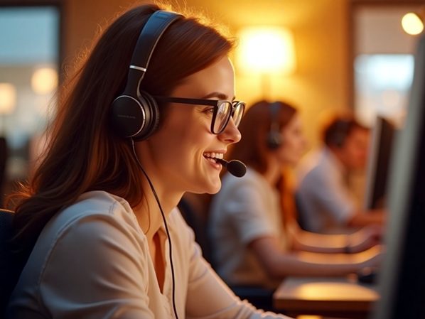 Happy Customer Service Rep (CSR)