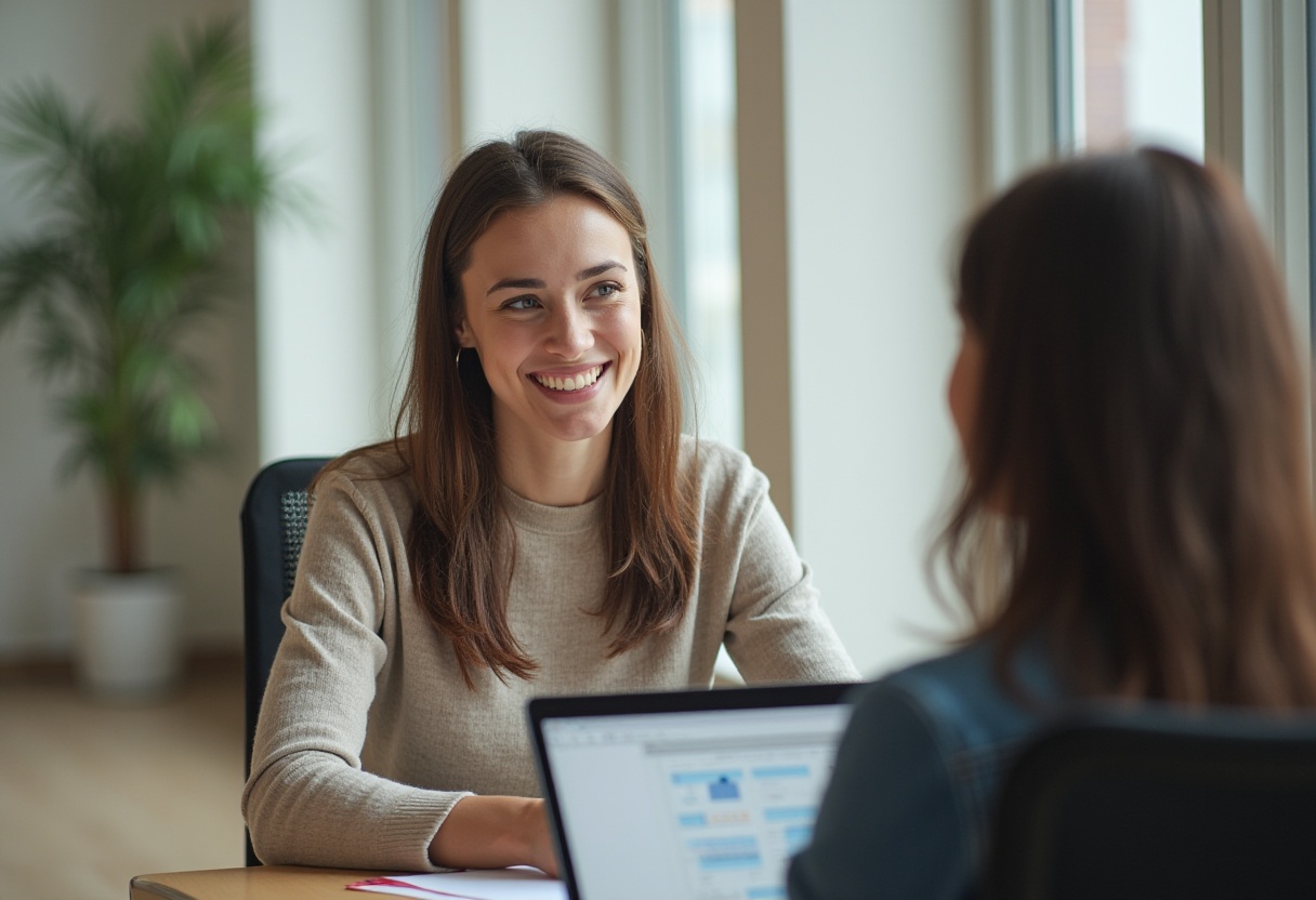 A new job candidate on an interview