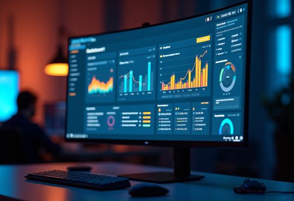 A visual dashboard