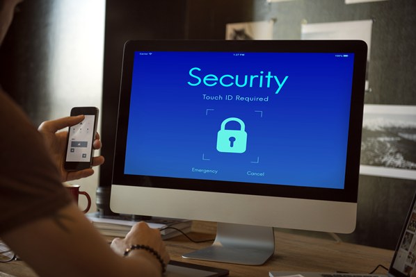 Computer security screen