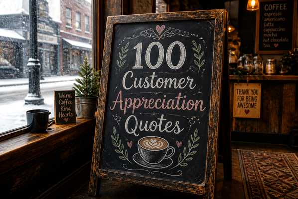 Customer appreciation sign