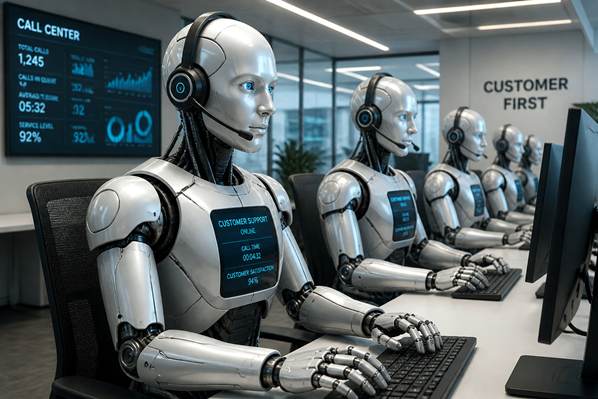 Team of call center robots