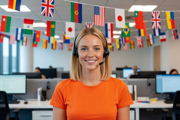 Multi-lingual contact center professional