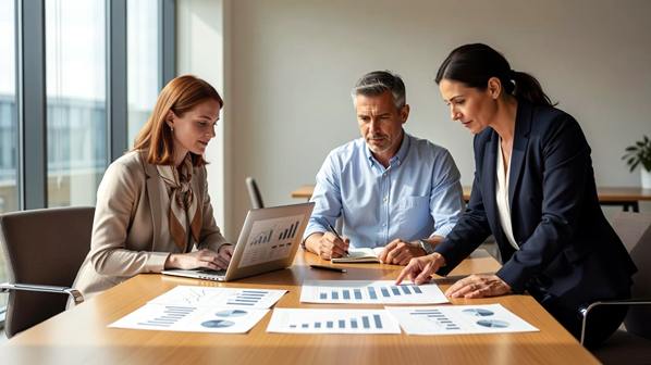 A customer segmention strategy meeting