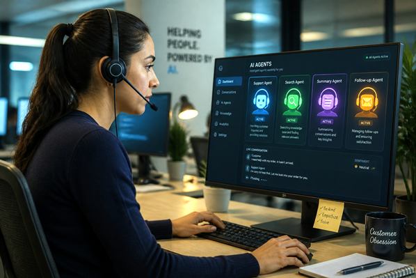Contact center AI agents