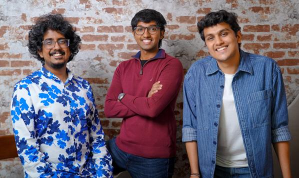 Clueso founders, Prajwal Prakash, Akash Anand and Neel Balar