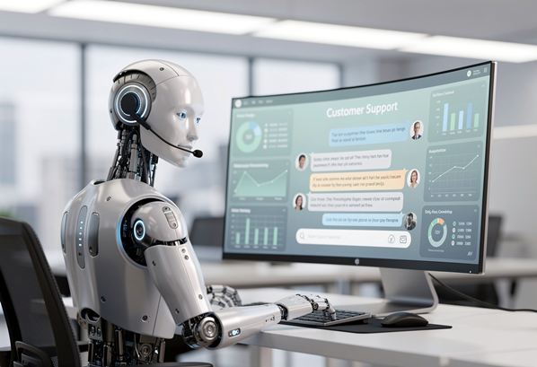 Customer support AI robot
