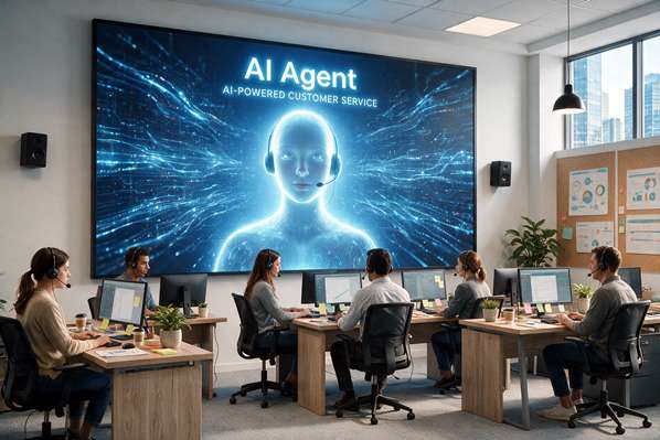 Contact center team with AI Agent