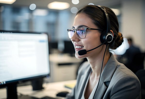 Customer service agent using AI assistant